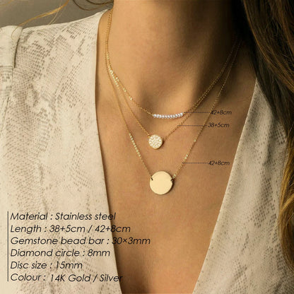 Eterna Luxe Multi-Layer Necklace Set