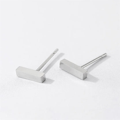 Eterna Line Minimalist Bar Stud Earrings