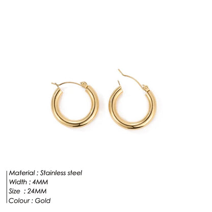 Luxe Circles Hoop Earrings Set