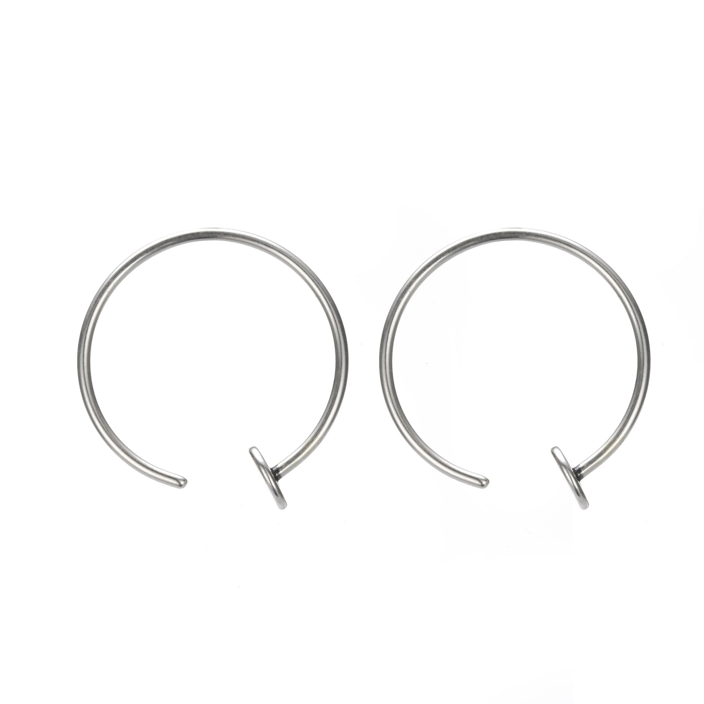 Eterna Halo Open Hoop Crystal Earrings