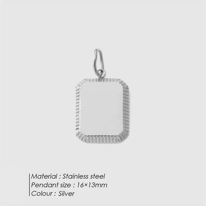 Engravable Square Tag Charm