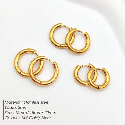 Luxe Circles Hoop Earrings Set