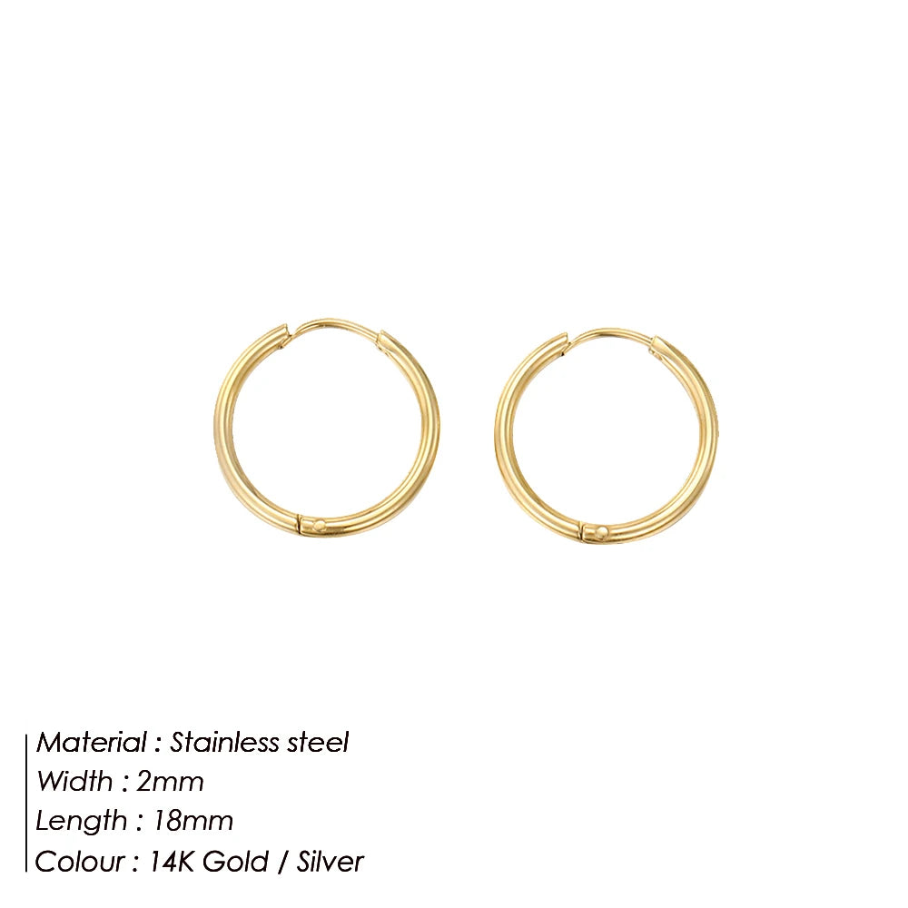 Luxe Circles Hoop Earrings Set